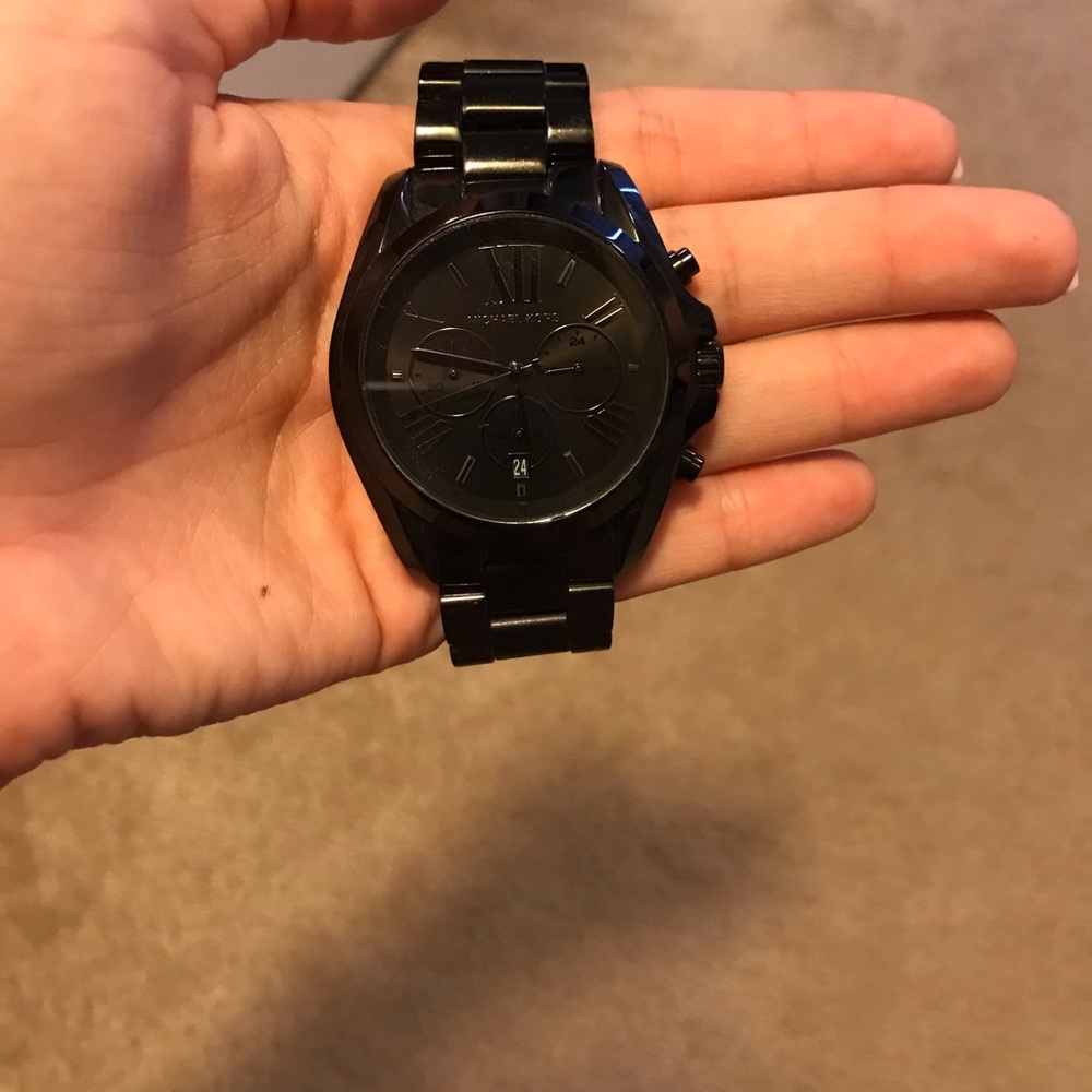 Michael Kors all black womens watch!